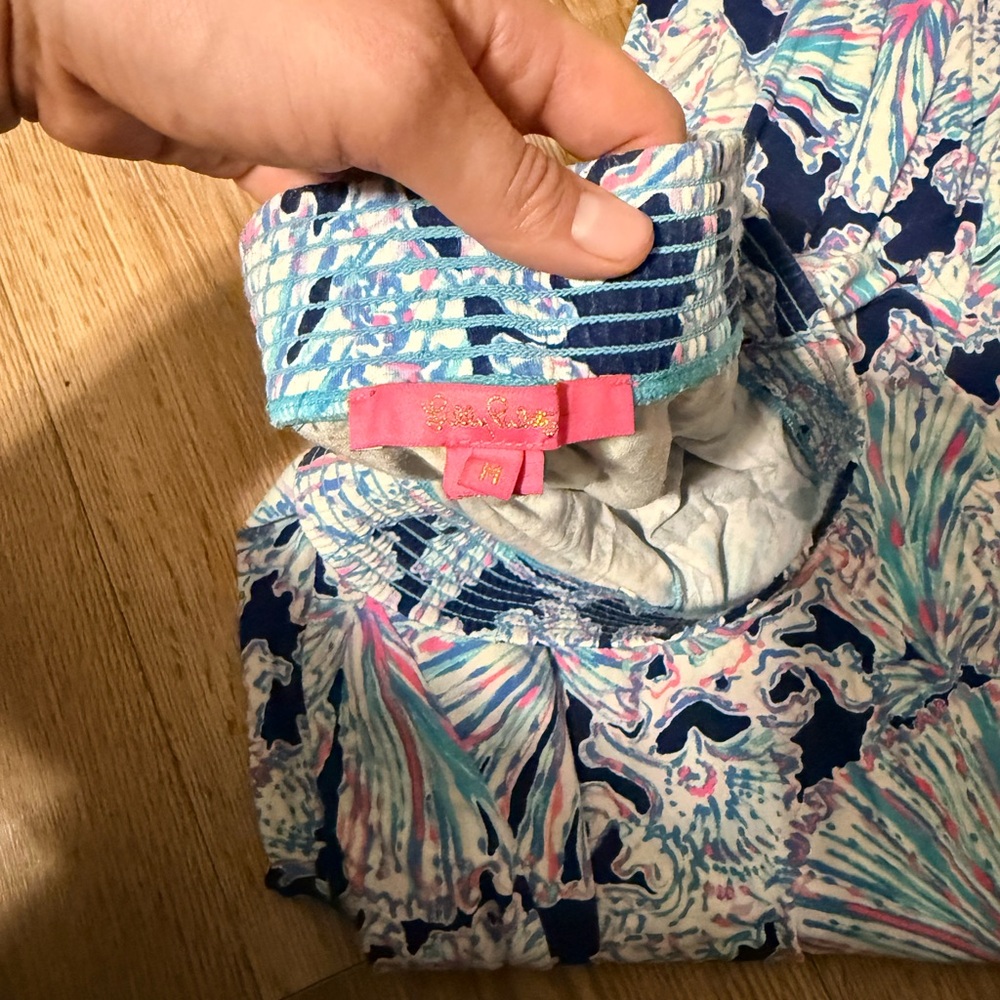 Lilly Pulitzer Blue and Pink Pajama Set